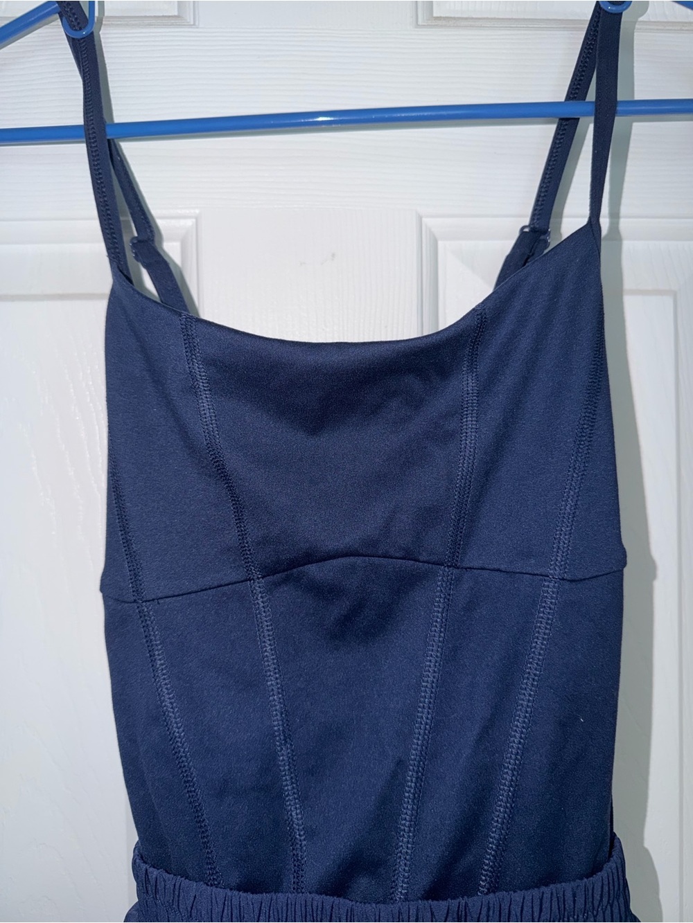 VS Pink Navy Blue Sleeveless Romper - Picture 2 of 6